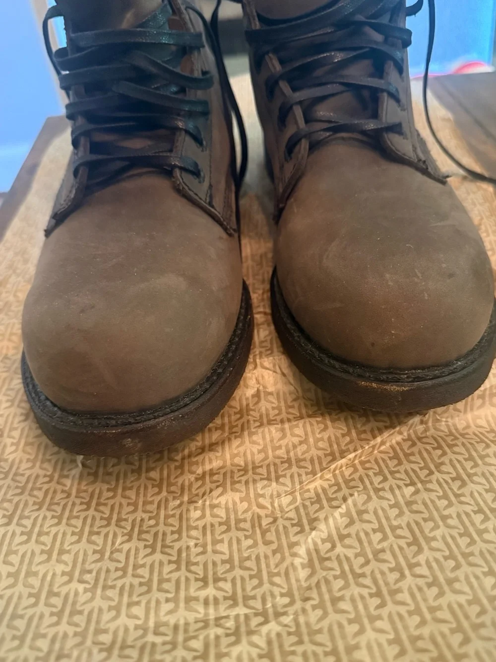 Frye prison boot in grey - men’s